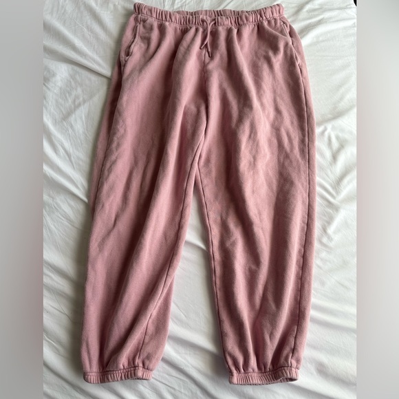 Old Navy Extra High Waisted Jogger Sweatpants Pink - Picture 3 of 6
